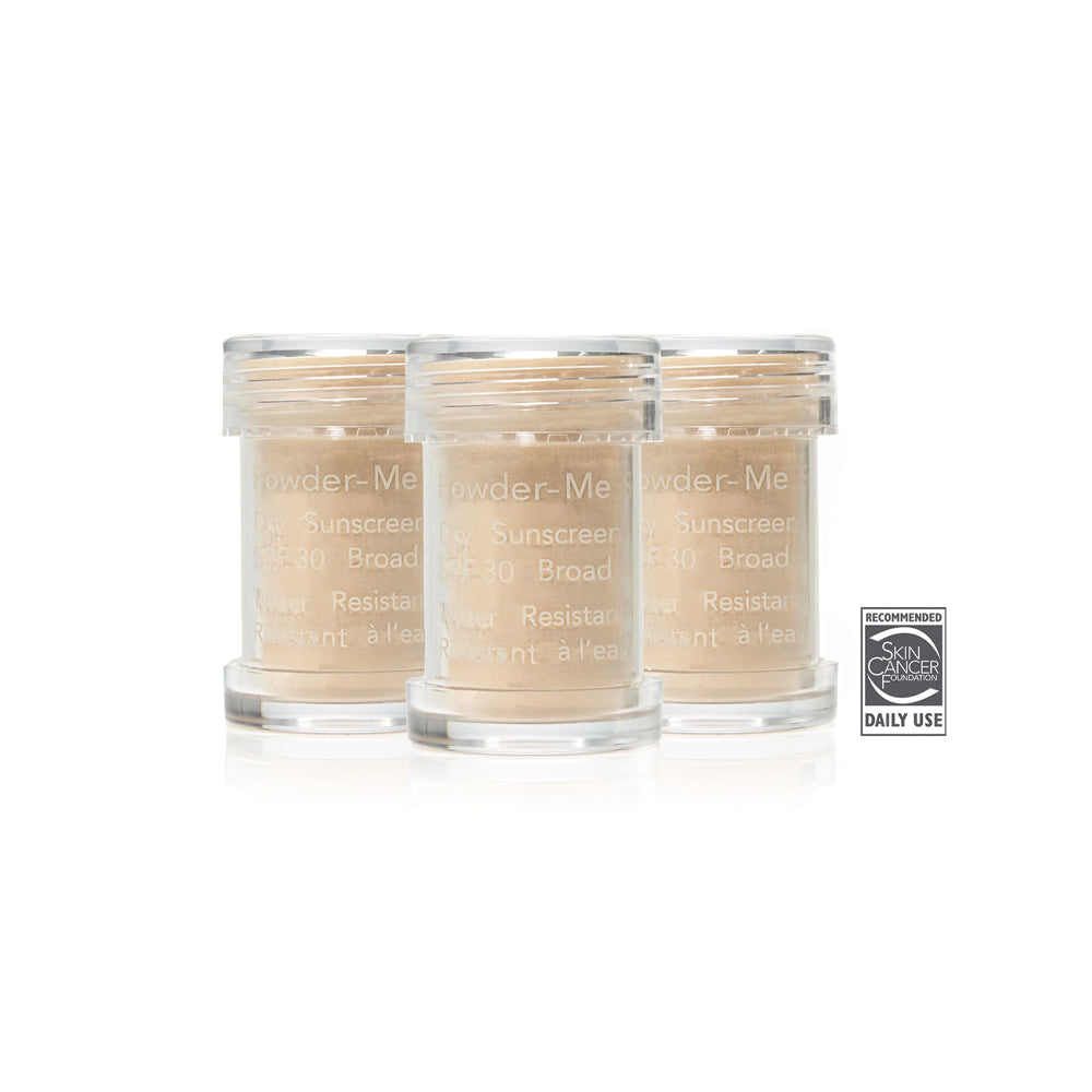 Powder-Me Spf Refillable Brush Dry Sunscreen Nude Refill 3-Pack