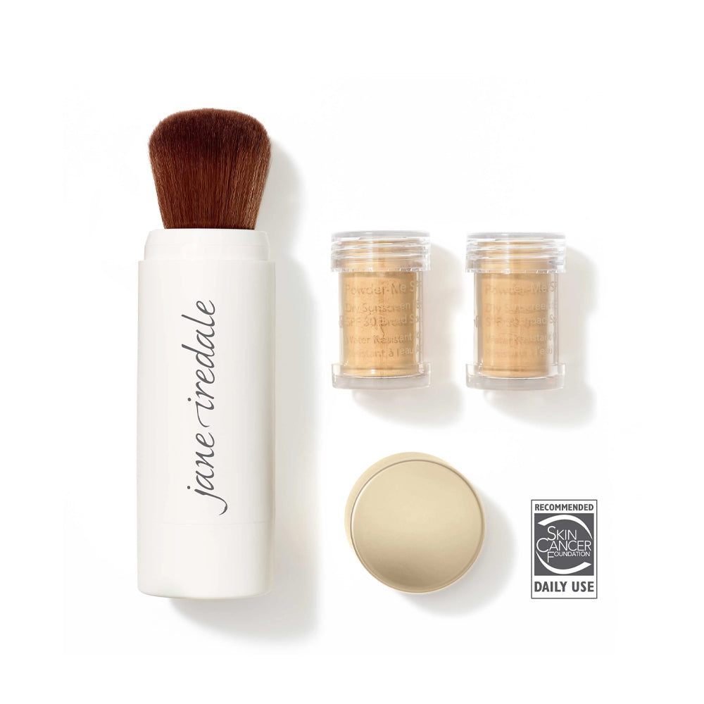 Powder-Me Spf Refillable Brush Dry Sunscreen Tanned