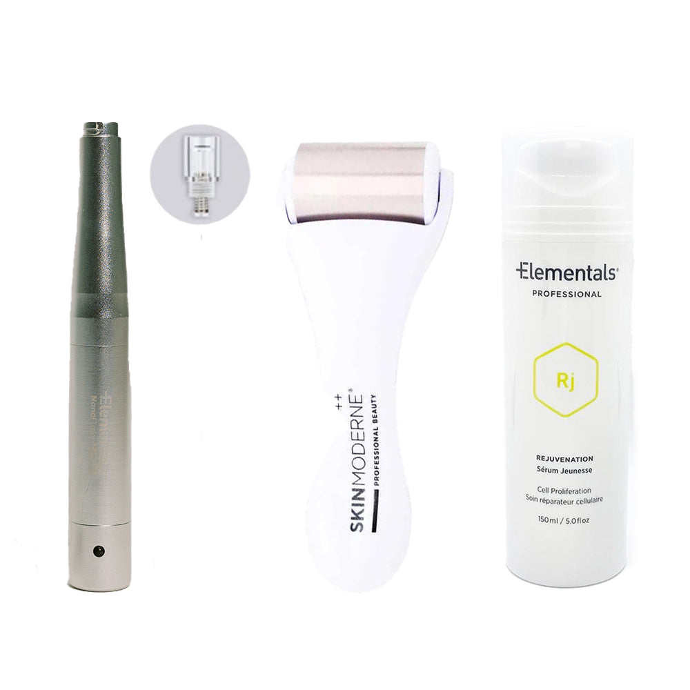 Nanofusion Pro Pack (Device 10 Tips Rejuvenation Serum And Ice Roller)