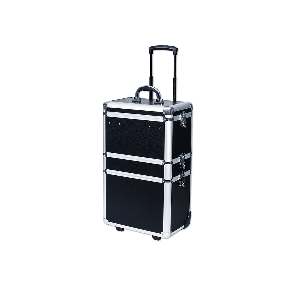 City Lights Lockable Aluminum Tool Case 3-Tier On Wheels