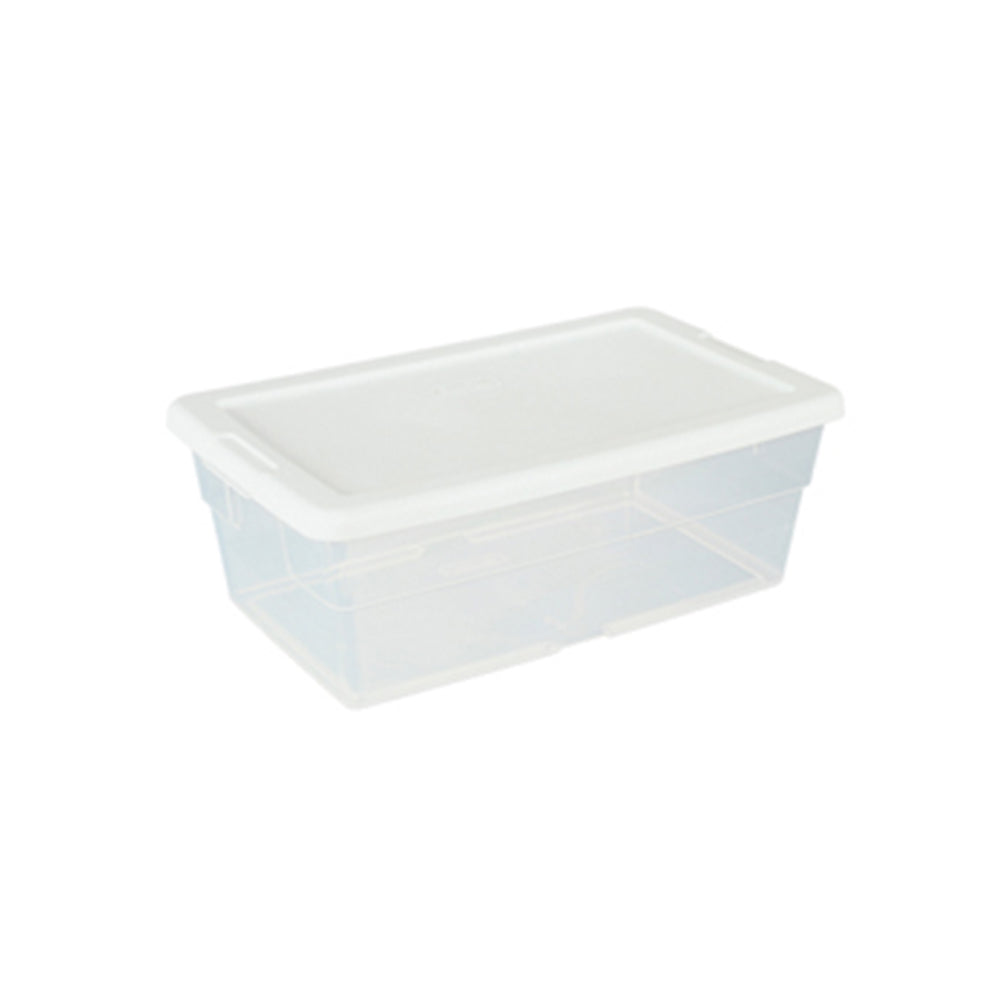 Dl Professional Clear Storage Container With Lid 4-3/4"H X 13-1/2"W X 4-3/4"D