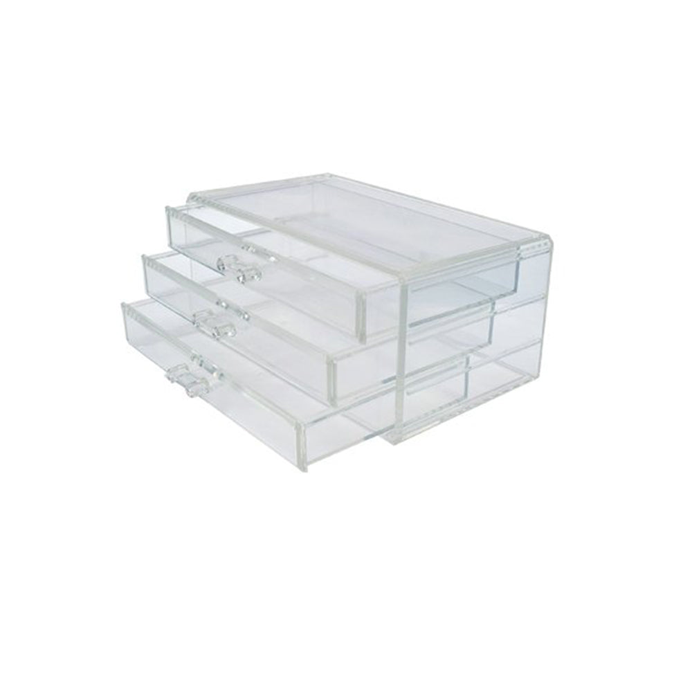 Clear Acrylic Organizer With 3 Drawers