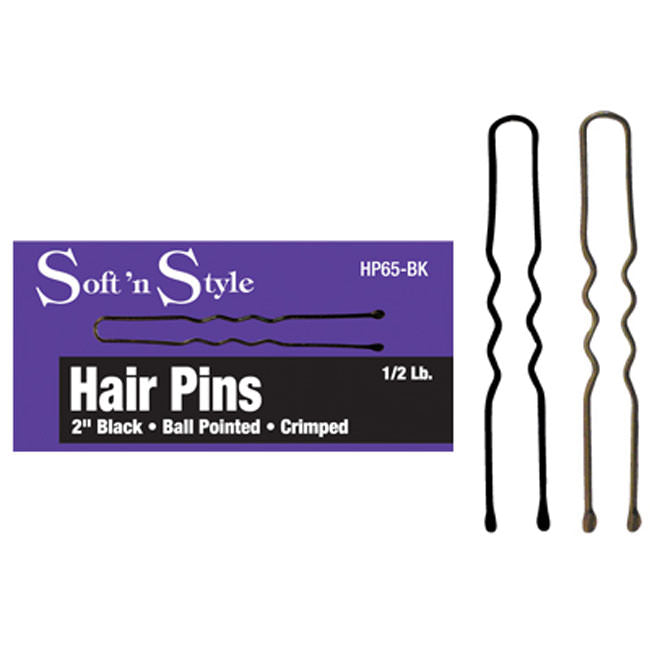 Soft'N Style 2" Hair Pins Black 1Lb-Sr