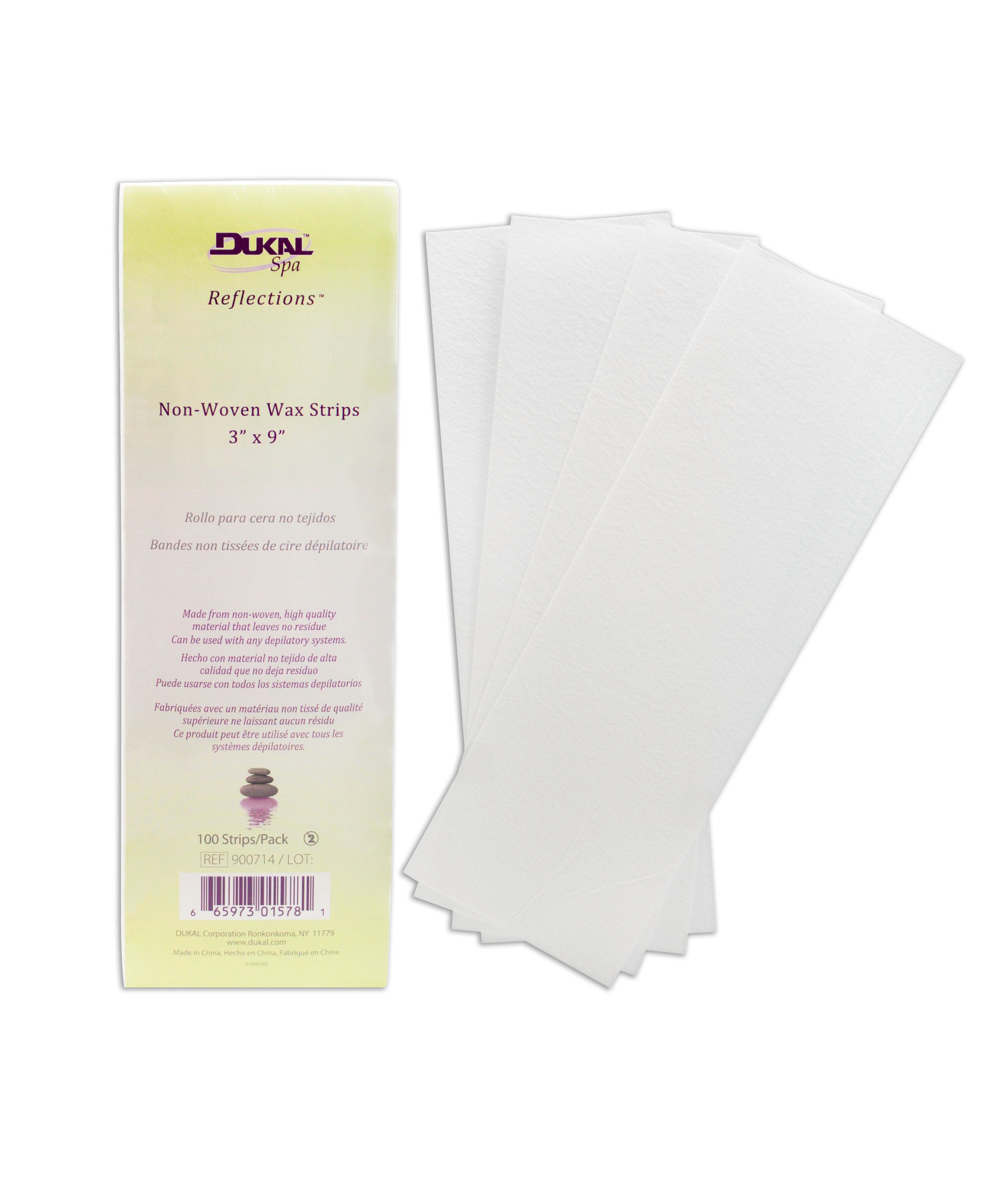 Reflections Non-Woven Waxing Strips 3" X 9" 100/Pack