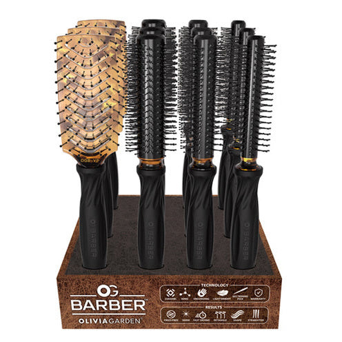 OG Barber Thermal Brush 12 pc Display