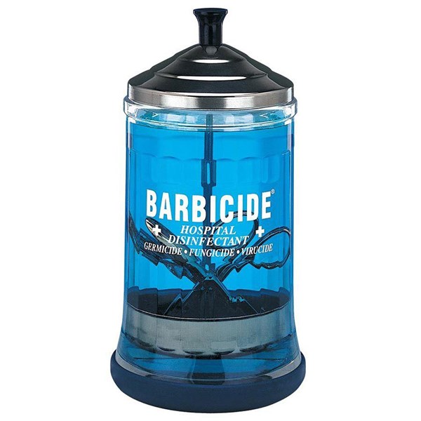 Barbicide Disinfectant Glass Jar