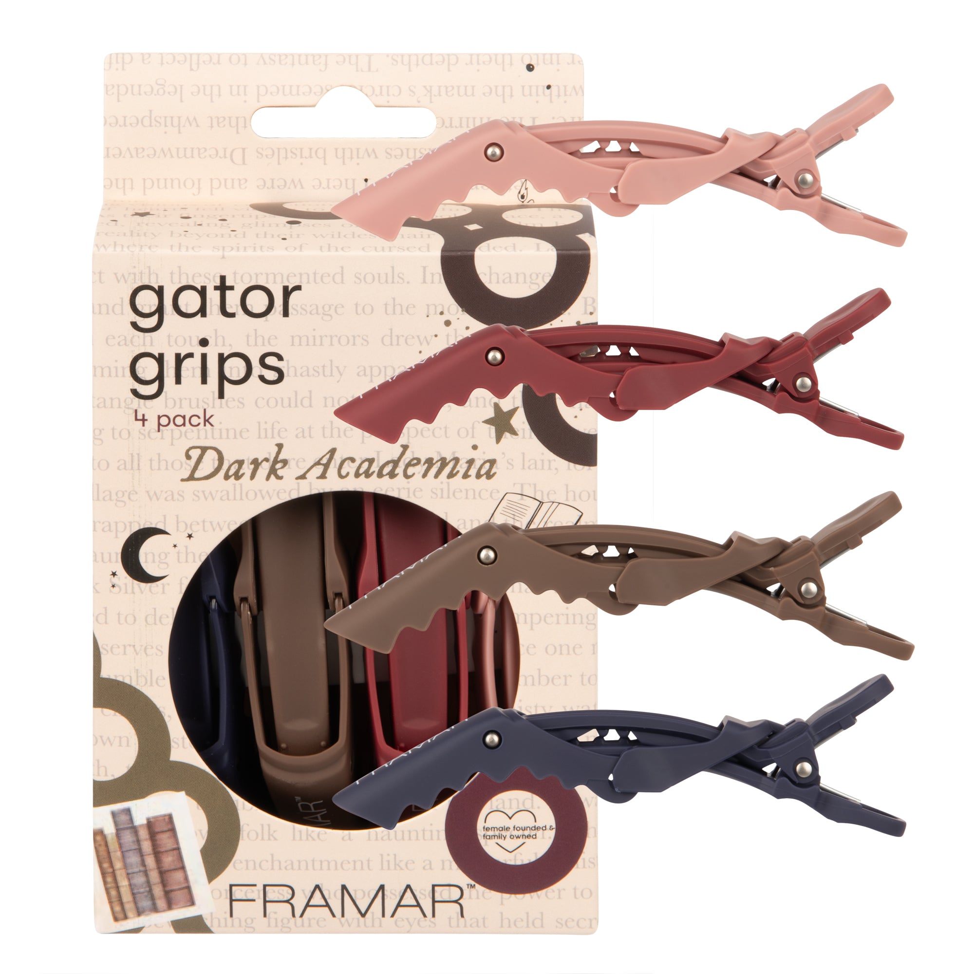 Gator Grips Clip 4pk - Dark Academia