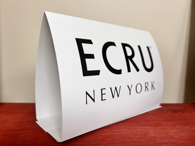 Marketing Support - Logo Tent Table Card