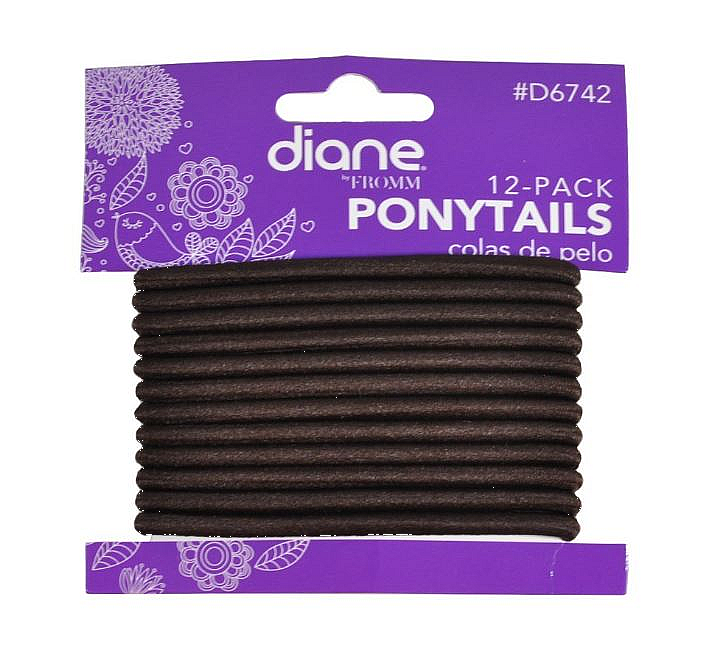 Diane Ponytails Brown 12 Pk