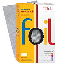 Silver Pre Cut Embossed Foil Sheets 400Ct 5"X8"