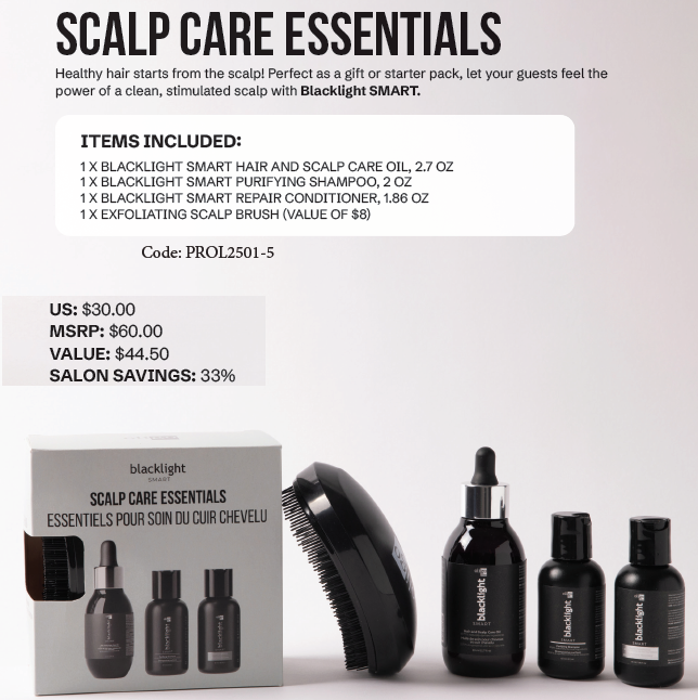Blacklight Smart Scalp Care And Exfoliate Prepack
