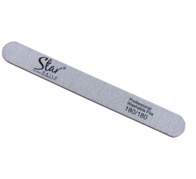 Star Nail Zebra Straight Foam File- 180 Grit