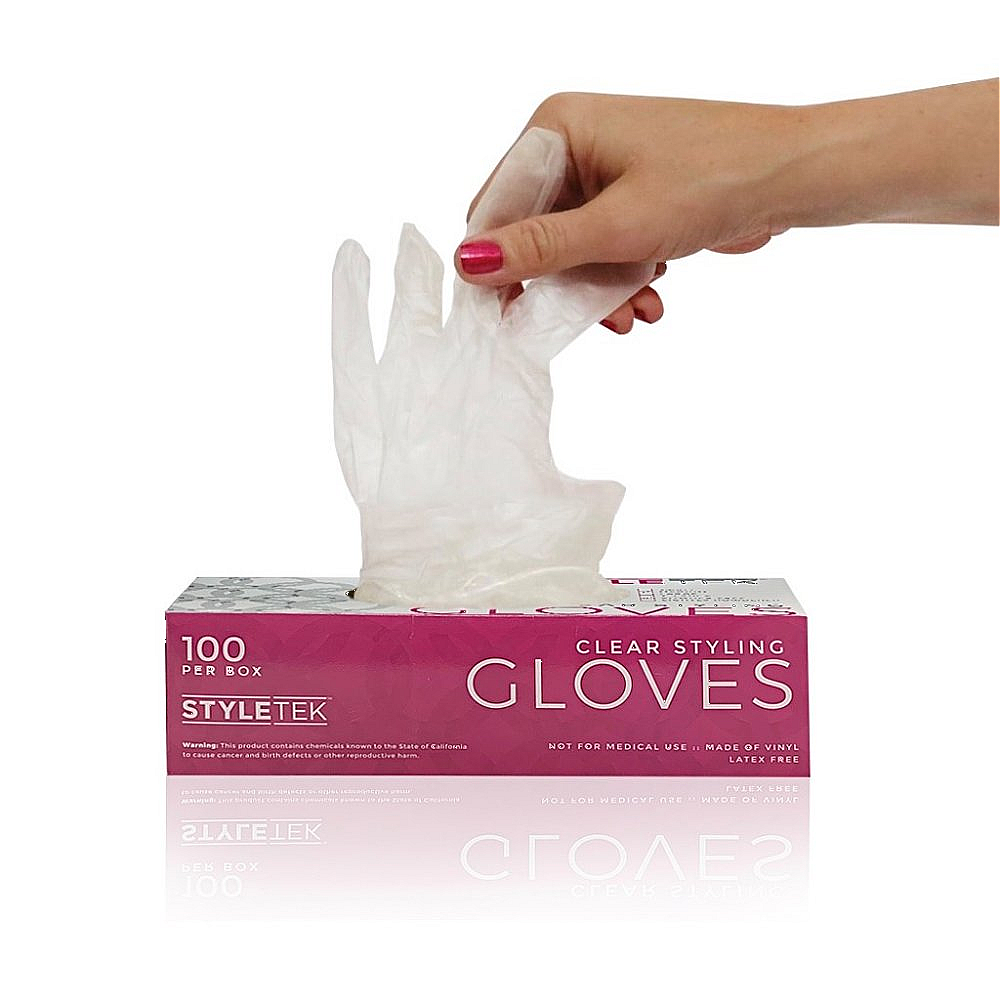 Clear Vinyl Powder Free Gloves
