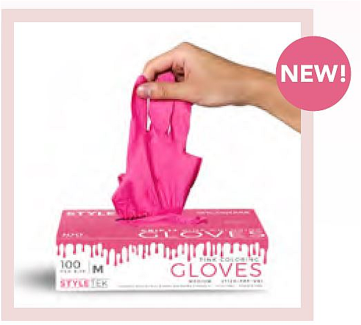 Pink Powder Free Gloves Small