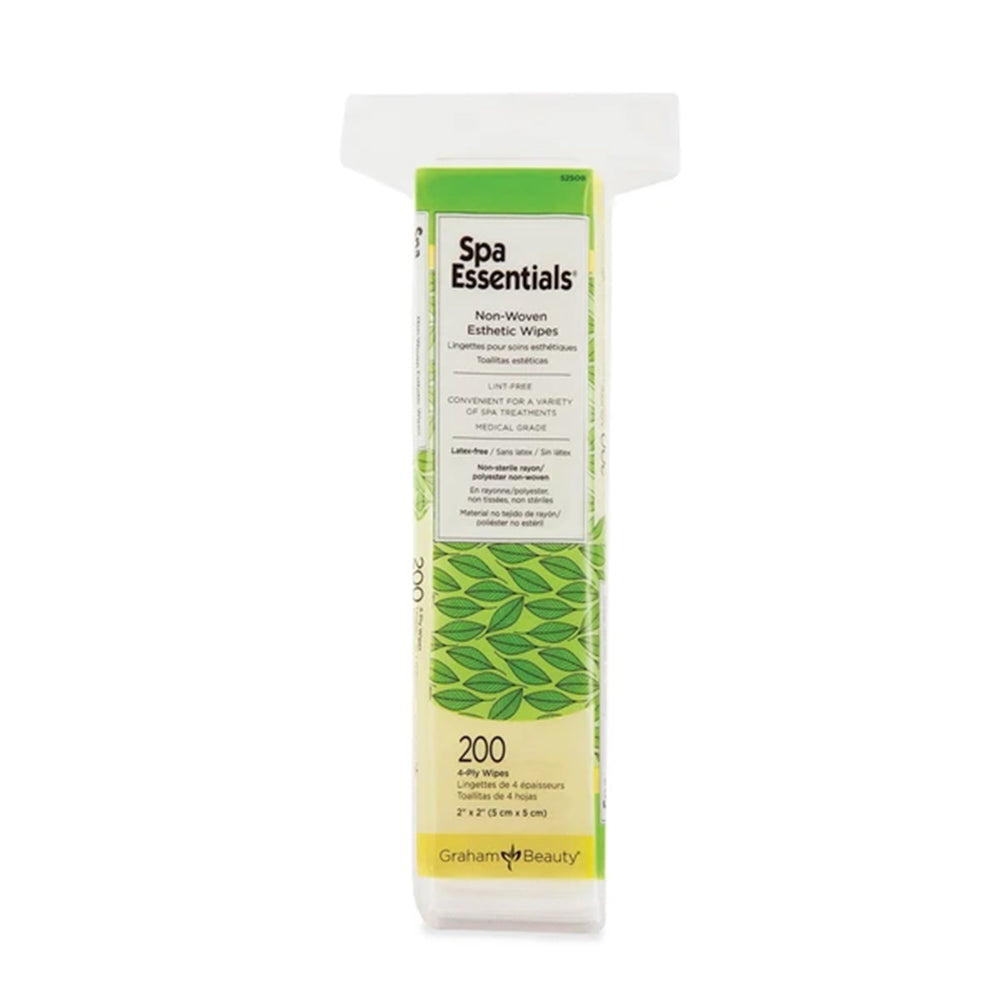 Spa Essentials Esthetic Wipes 2X2 25Pk/Cs 200Ea/Pk