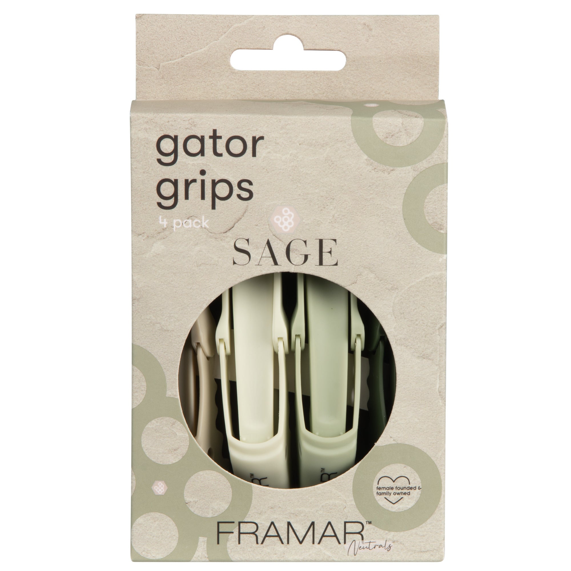 Gator Grips Clip 4pk - Sage