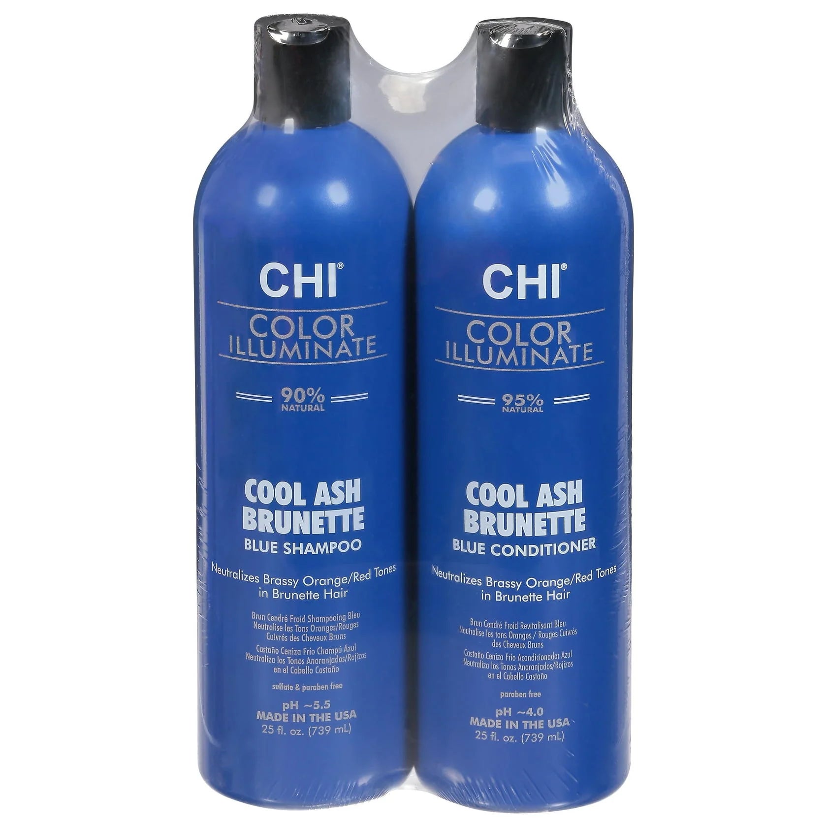 Color Illuminate Cool Ash Brass Shampoo/Conditioner Duo BLUE