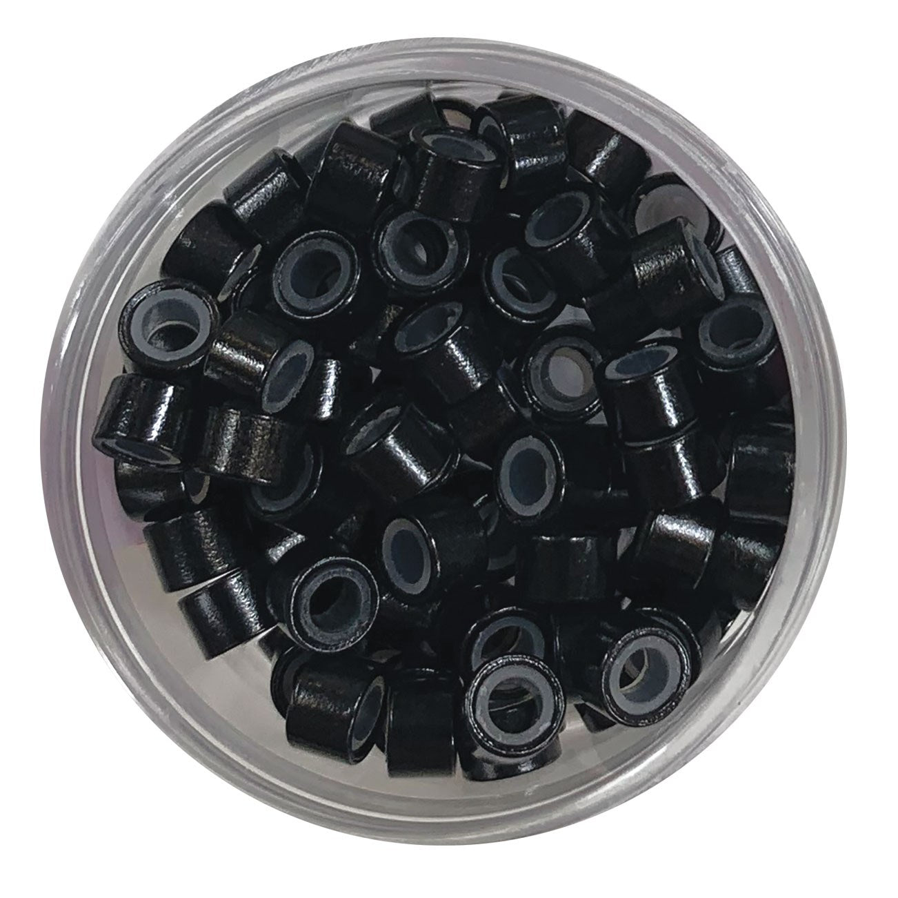 Silicone Beads, Black - 100 Pack