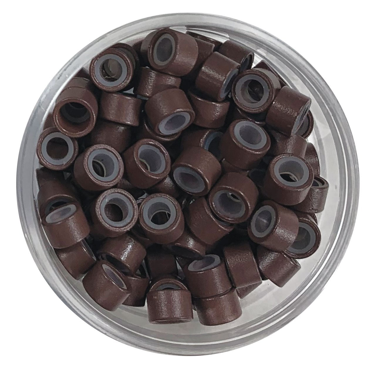 Silicone Beads, Dark Brown - 100 Pack