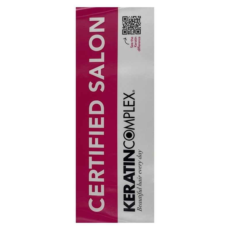 Certified Salon Large Window Cling 2018