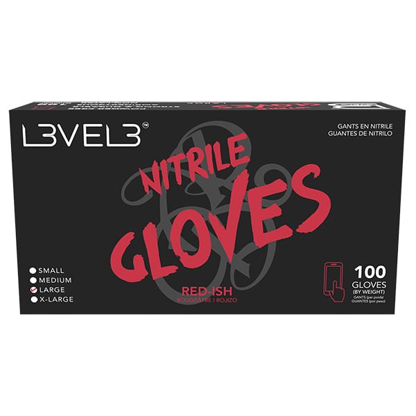 L3VEL3 Nitrile Red-ish Gloves