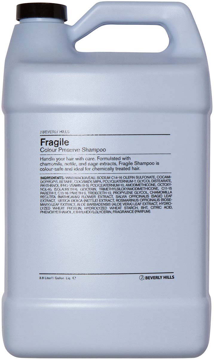 J BEV FRAGILE SHAMPOO GALLON