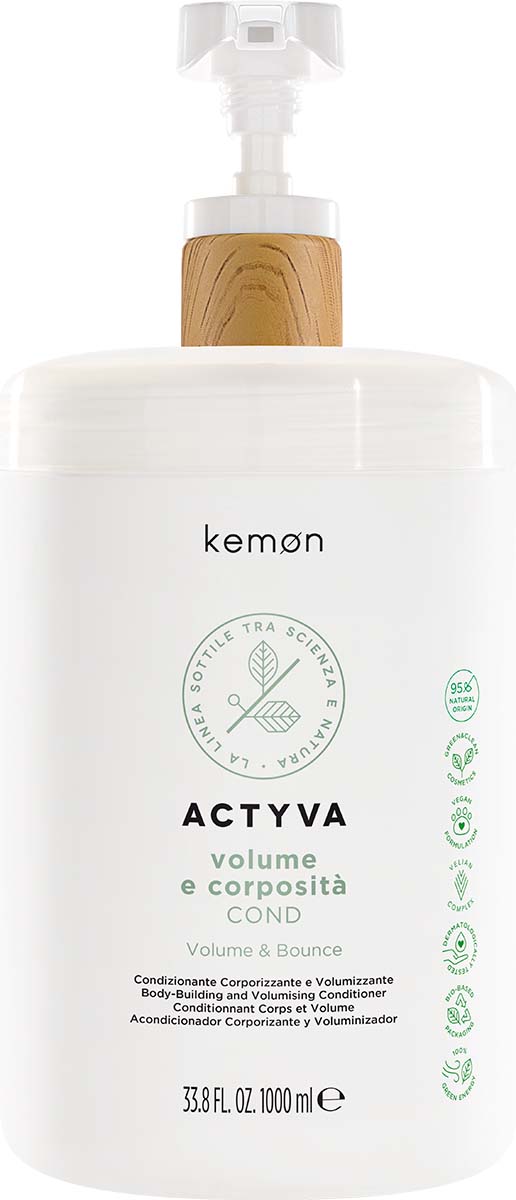 KEMON VOLUME E CORPOSITA CONDITIONER LITER w/ cap and pump