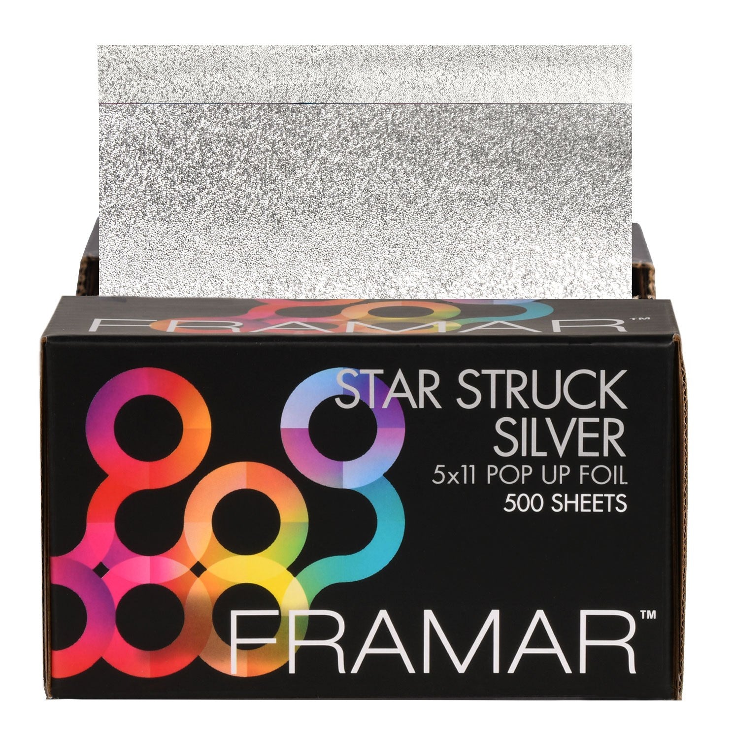 FOIL: Star Struck Pop Up Silver Embossed 5 x 11, 500 ct