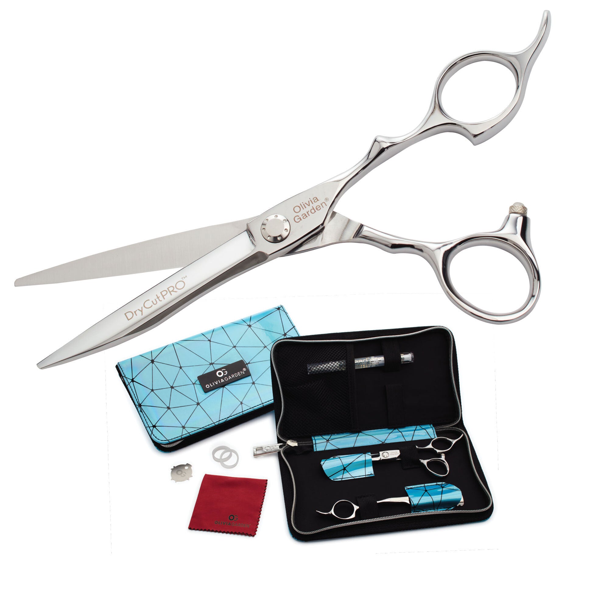 Dry Cut Pro 6" Shear & Razor with Zipper Case (Left-Handed)