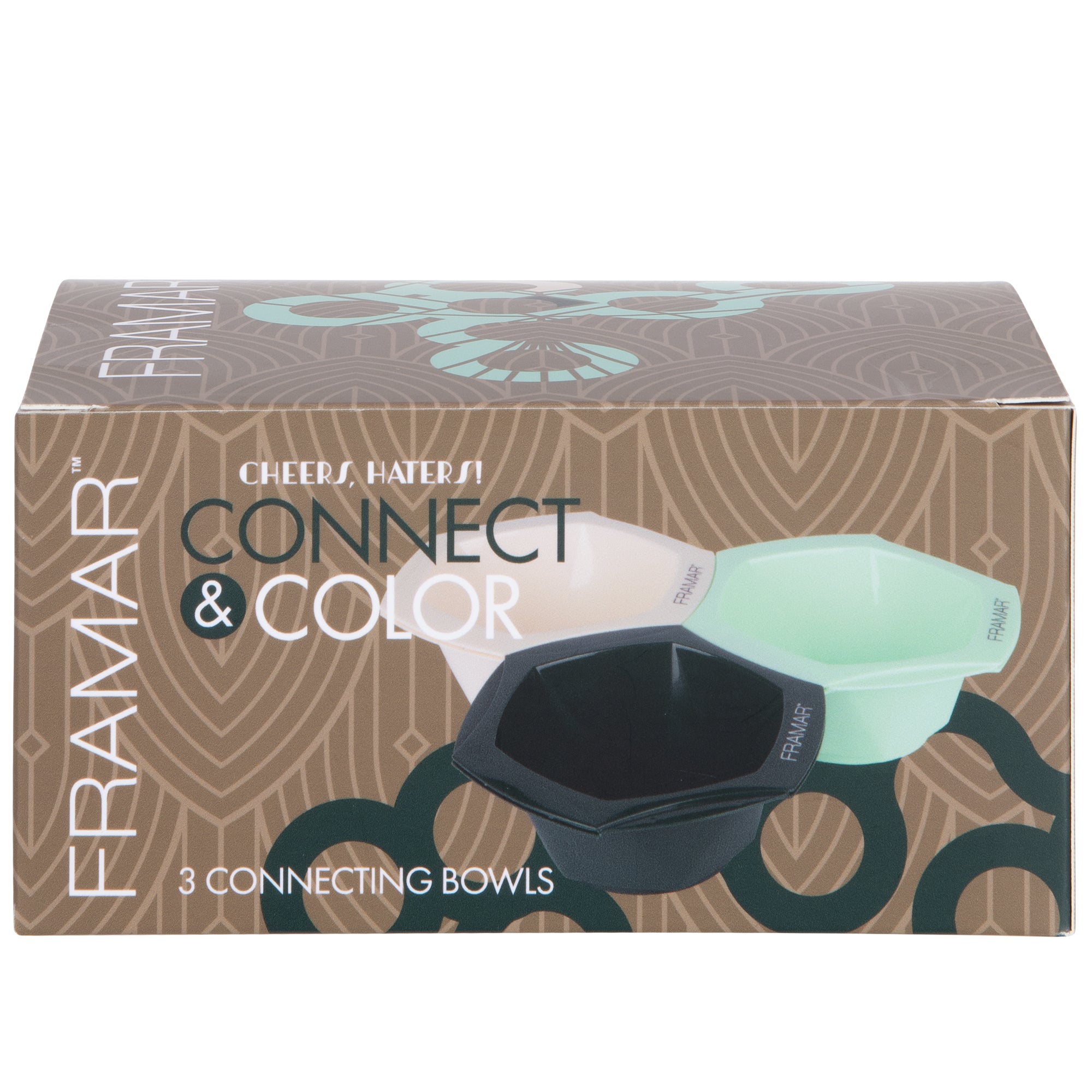 COLOR BOWLS: Cheers Haters Connect & Color - 3 Pack - Clear