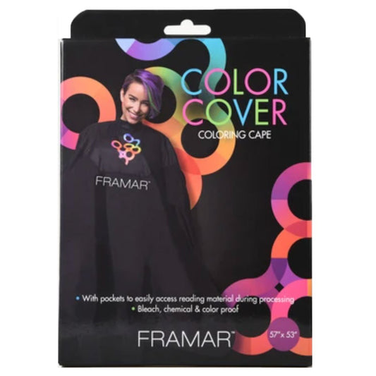 Color Cover Colouring Cape, 36" x 54", Black